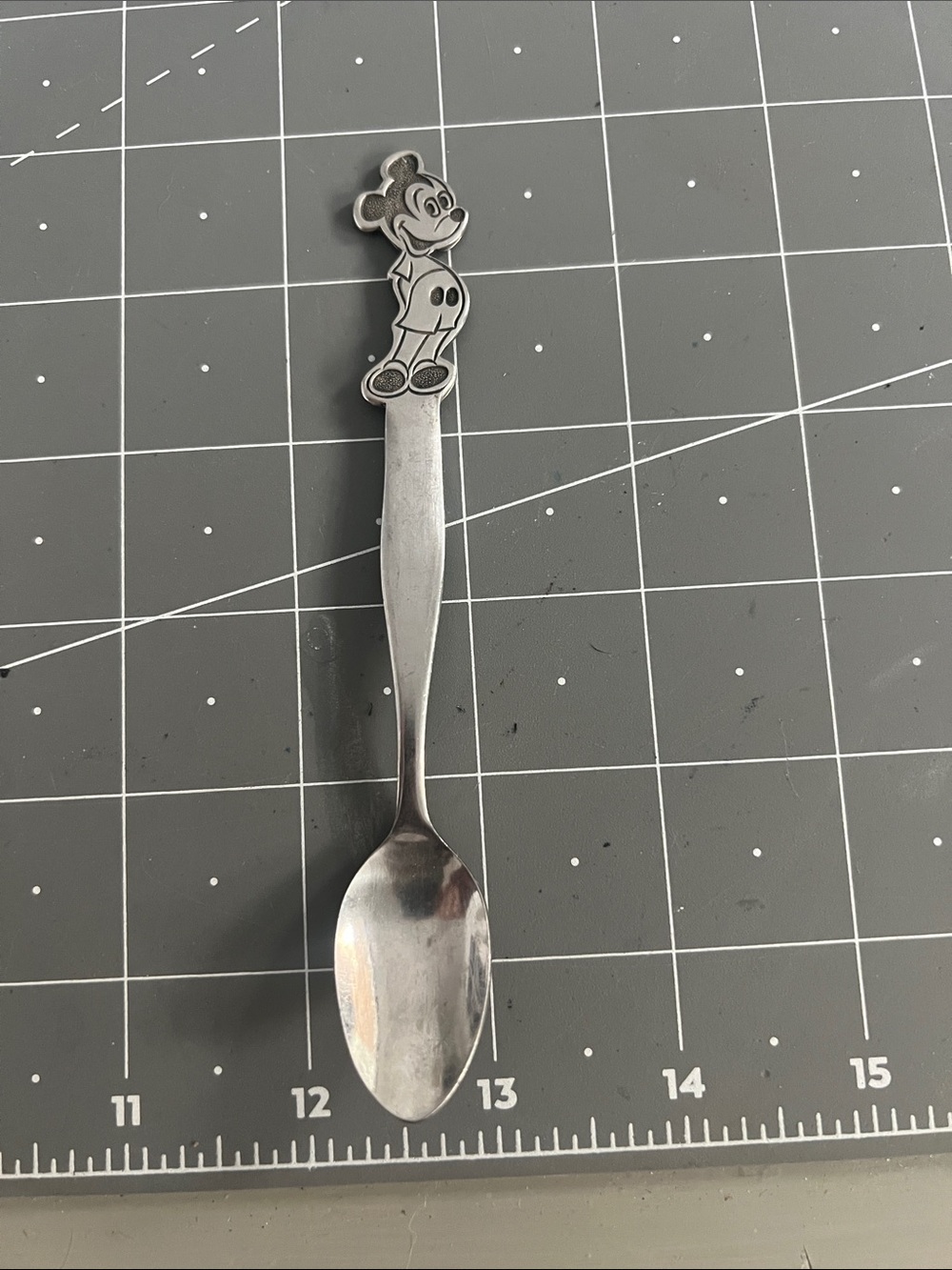 Mickey Mouse Stainless Steel Children's Spoon - Silver
